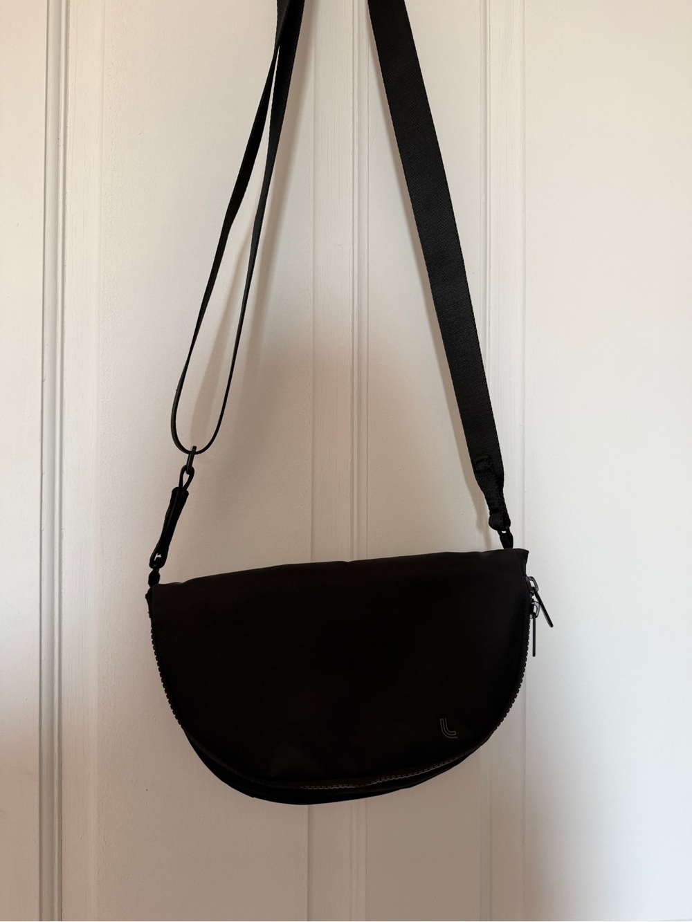 Lole Black Semi-Moon Crossbody Bag